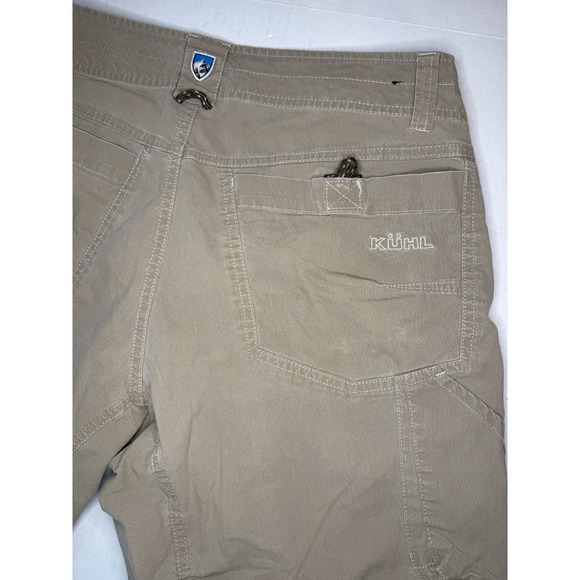 Kuhl Vintage Patina Dye Mens 32 Cargo Shorts Cotton Nylon Khaki Hiking Outdoor - Picture 6 of 10
